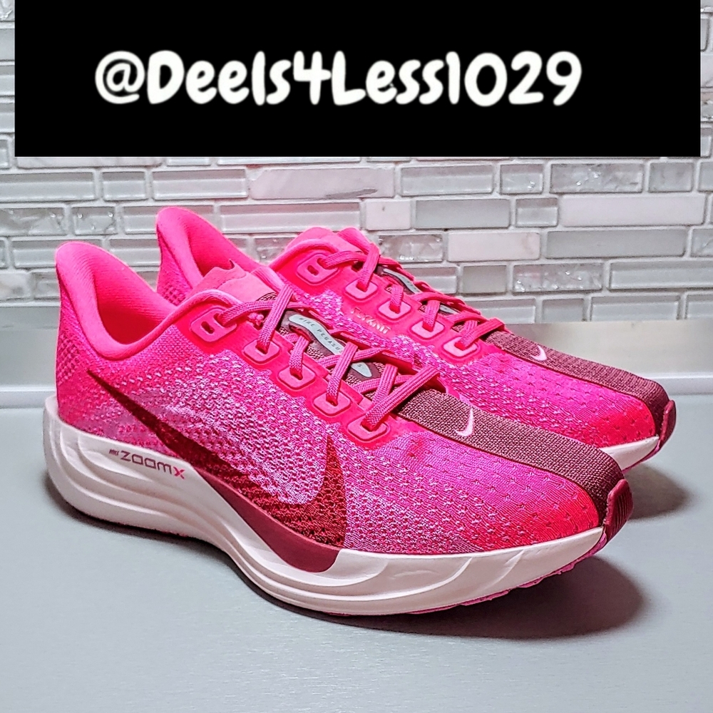 Nike ZoomX Pegasus Plus Running Womens Hyper Pink Sweet Beet - Picture 3 of 6